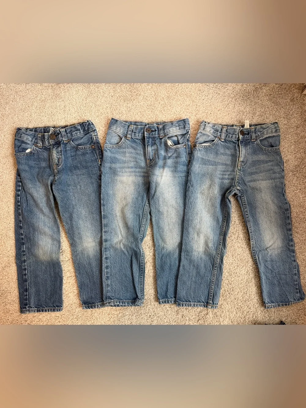 Lot of 7 Osh Kosh B'gosh Pants 4 Straight 2 Skinny 4T